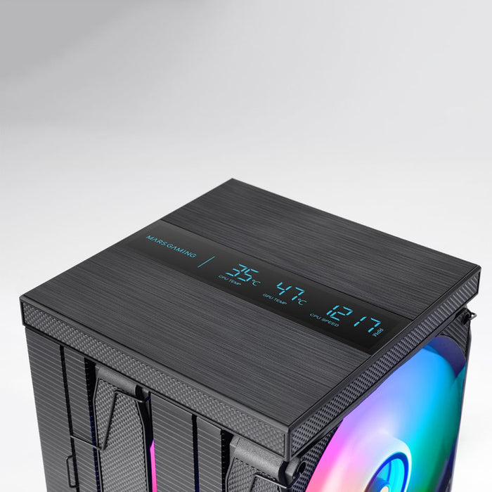EAN 8435693112860 - Mars Gaming MCPU-LCDPRO Procesador Refrigerador de aire 12 cm Negro 1 pieza(s) imagen 4
