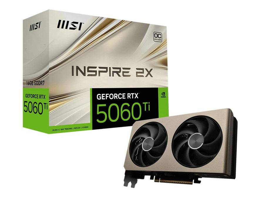 EAN 4711377335768 - MSI GeForce RTX™ 5060 Ti 16G INSPIRE 2X OC NVIDIA GeForce RTX 5060 Ti 16 GB GDDR7 imagen 5