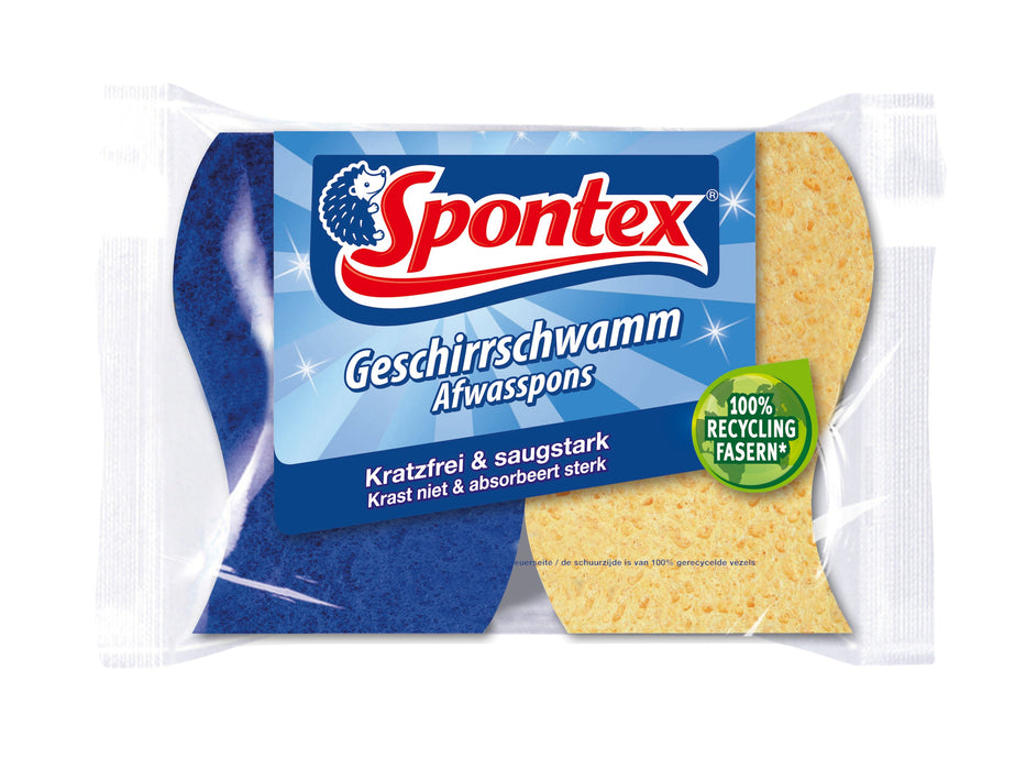 EAN 4008508463002 - Spontex 19321008 esponja Azul, Amarillo 2 pieza(s) imagen 1