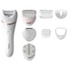 EAN 8710103935537 - Philips 8000 series BRE735/00 depiladora 32 pinzas Rosa, Blanco imagen 3