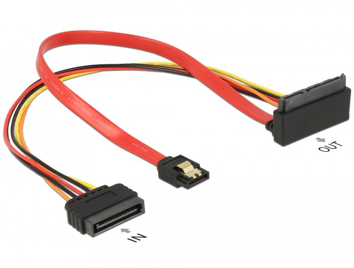 EAN 4043619855155 - DeLOCK 85515 cable de SATA SATA de 15 pines 1 x SATA 22 pin, 1 x SATA 7 pin Multicolor imagen 2