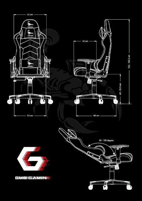EAN 8716309119757 - Gembird GC-SCORPION-05X silla para videojuegos Silla para videojuegos de PC Asiento (de seguridad) de but imagen 8