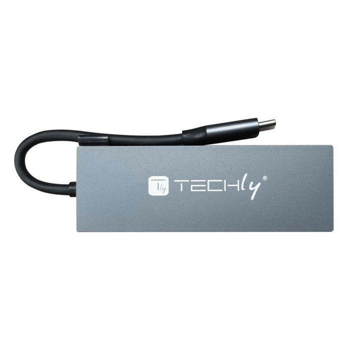 EAN 8059018366952 - Techly IUSB32C-HUB4HPD base para portátil y replicador de puertos Alámbrico USB 3.2 Gen 2 (3.1 Gen 2) Typ imagen 5