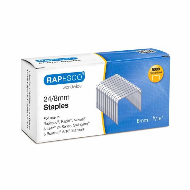 EAN 5018505001663 - Rapesco S24807Z3 grapa Paquete de grapas 5000 grapas imagen 1