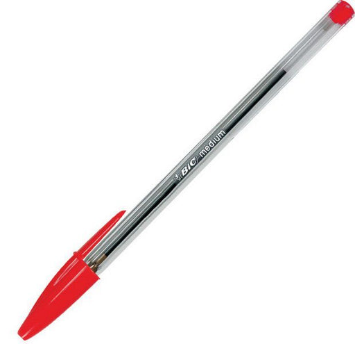 EAN 0070330129634 - BIC Cristal Medium Rojo Bolígrafo Medio 50 pieza(s) imagen 1