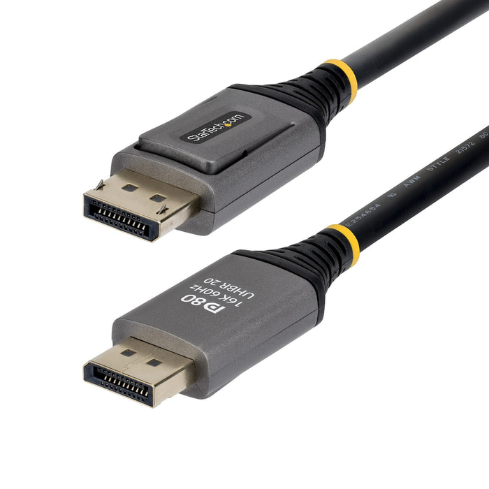 EAN 65030936590 - StarTech.com DP21V-50C-DP80-CABLE cable DisplayPort 0,5 m Negro imagen 2