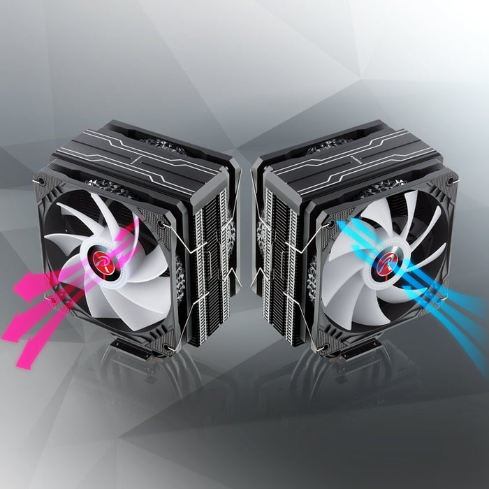EAN 4715109923629 - RAIJINTEK ELEOS 12 DUO RBW Procesador Kit de refrigeración líquida 12 cm Negro 2 pieza(s) imagen 4