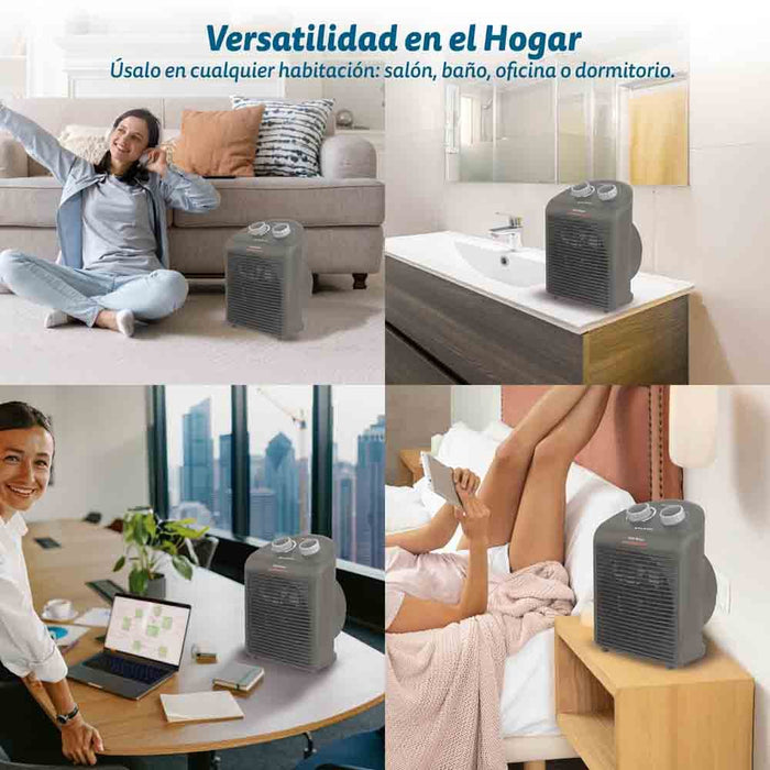 EAN 8426156018591 - Grunkel WB-2000PLUSBL calefactor eléctrico Interior Blanco 2000 W Ventilador eléctrico imagen 6