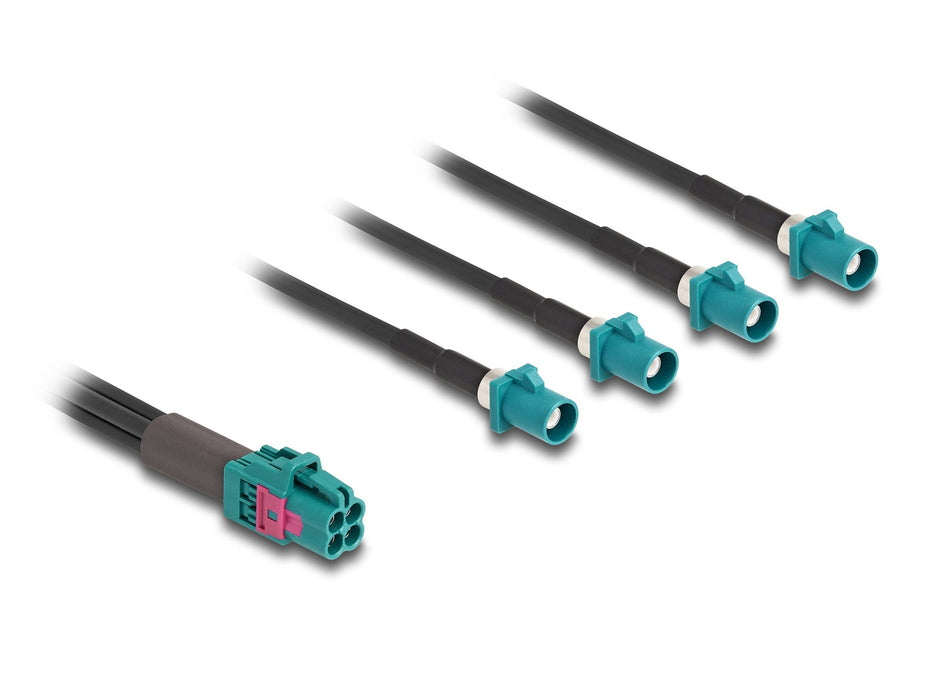 EAN 4043619901258 - DeLOCK 90125 cable coaxial 1 m Negro, Azul imagen 2