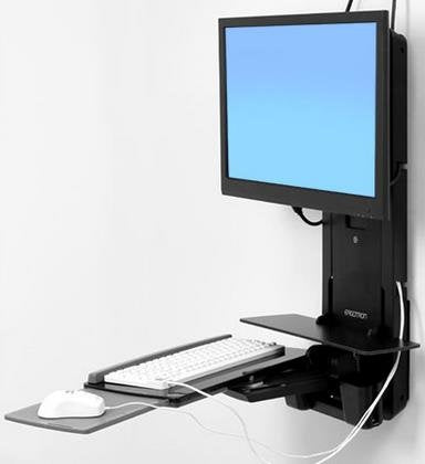 EAN 698833037654 - Ergotron 61-080-085 soporte para monitor 61 cm (24") Pared Negro imagen 3