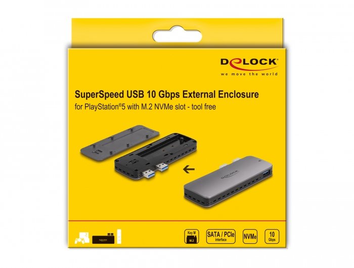 EAN 4043619420131 - DeLOCK 42013 caja para disco duro externo Caja externa para unidad de estado sólido (SSD) Negro imagen 5