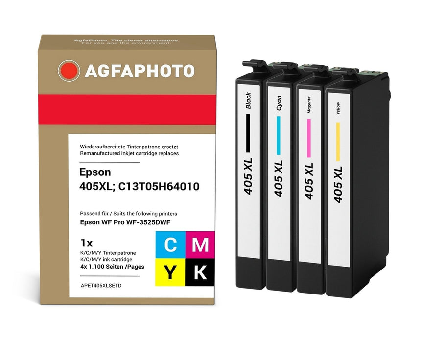 EAN 4250164918703 - AgfaPhoto Nicht kategorisiert cartucho de tinta 4 pieza(s) Compatible Alto rendimiento (XL) Negro, Cian,  imagen 1