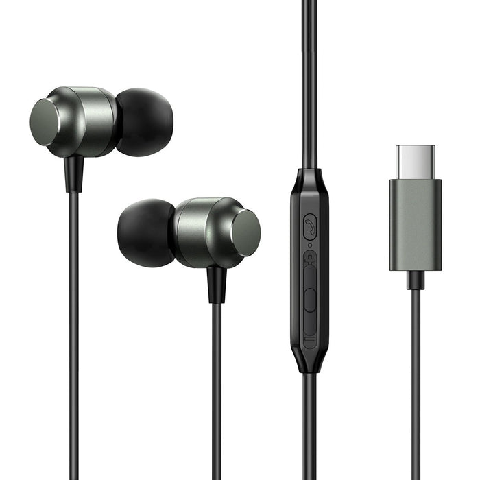 EAN 6956116770150 - JOYROOM JR-EC06 USB Type C Grey - Wired Headphones Auriculares Alámbrico Dentro de oído Llamadas/Música U imagen 1