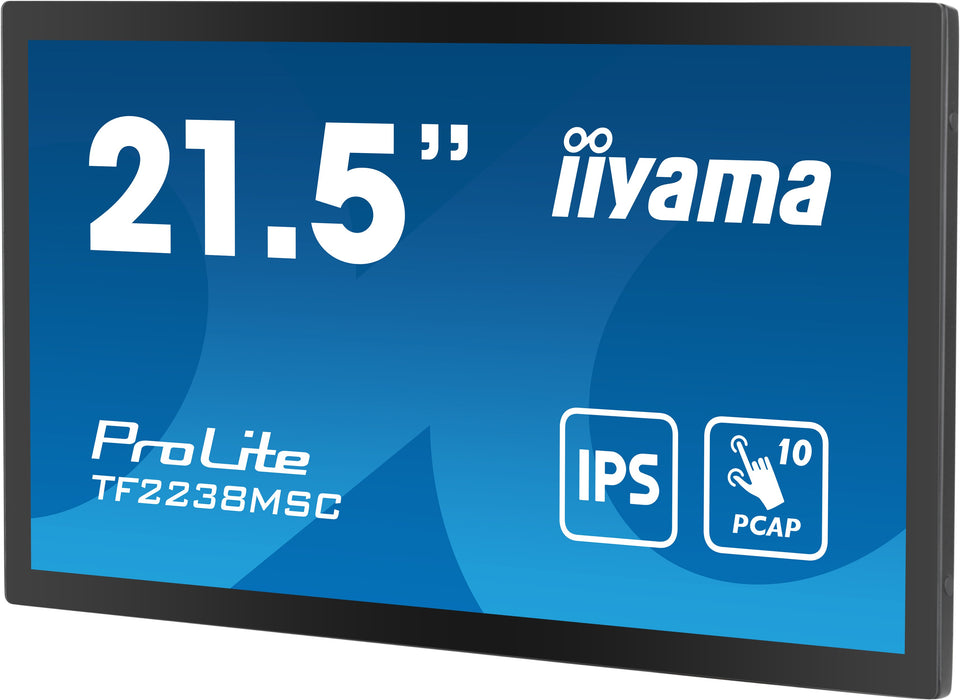 EAN 4948570121618 - iiyama TF2238MSC-B1 pantalla para PC 53,3 cm (21") 1920 x 1080 Pixeles Full HD LED Pantalla táctil Negro imagen 6