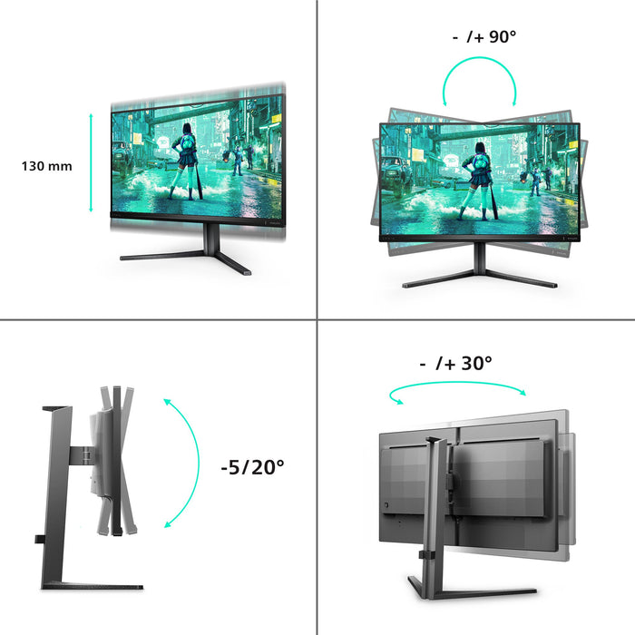 EAN 8712581800673 - Philips Evnia 25M2N3200W/00 pantalla para PC 62,2 cm (24.5") 1920 x 1080 Pixeles Full HD LCD Gris imagen 3