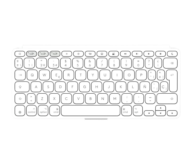 EAN 5099206126152 - Logitech 920-013011 teclado para móvil Español Bluetooth Gris, Blanco imagen 3
