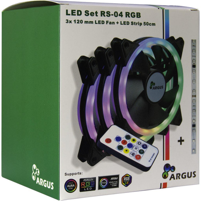 EAN 4260455644792 - Inter-Tech RS-04 RGB Carcasa del ordenador Ventilador 12 cm Negro imagen 6