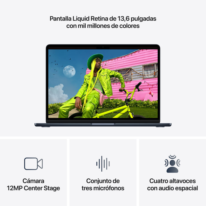 EAN 195950691320 - Apple MacBook Air Apple M Portátil 34,5 cm (13.6") Wi-Fi 7 (802.11be) macOS Tahoe Marina imagen 5