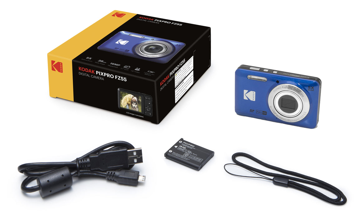 EAN 0819900014082 - Kodak PIXPRO FZ55 1/2.3" Cámara compacta 16 MP CMOS 4608 x 3456 Pixeles Azul imagen 5