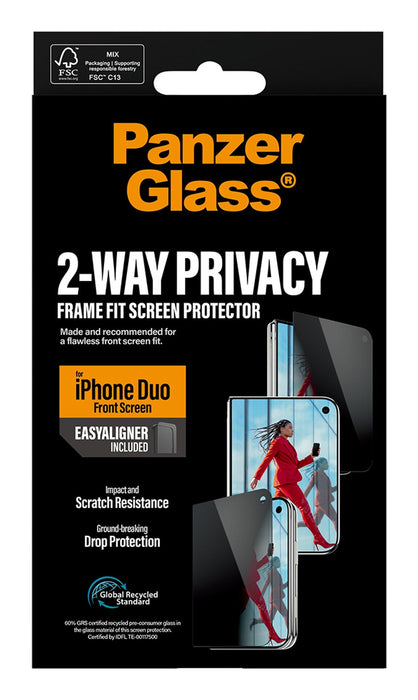 EAN 5715685054327 - PanzerGlass PG12437 protector de pantalla o trasero para teléfono móvil Protector de pantalla para privac imagen 3