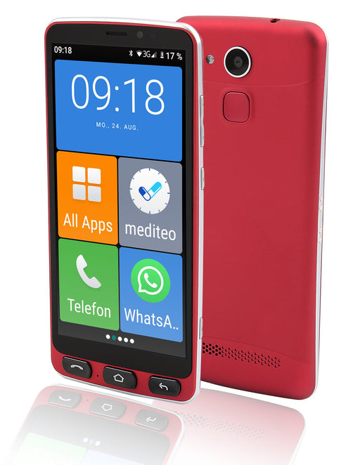 EAN 4030152022878 - Olympia Neo 14 cm (5.5") SIM doble Android 10 4G USB Tipo C 2 GB 16 GB 2400 mAh Negro, Rojo imagen 1