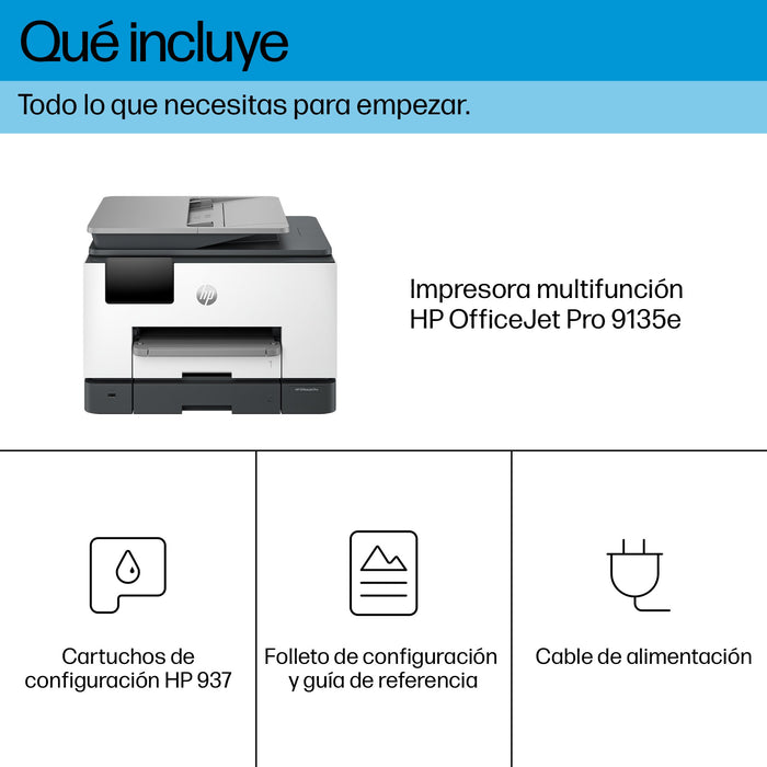 EAN 196786896095 - HP OfficeJet Pro 9135e AiO Printer Inyección de tinta térmica A4 4800 x 1200 DPI 25 ppm Wifi imagen 5