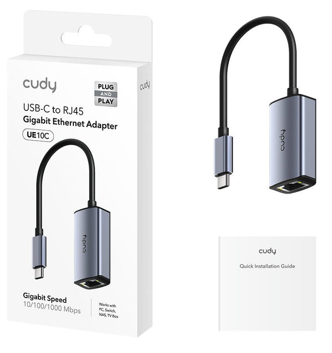 EAN 6971690794200 - Cudy USB-C to Ethernet Adapter UE10C - Router - 1 Gbps tarjeta y adaptador de interfaz RJ-45 imagen 2