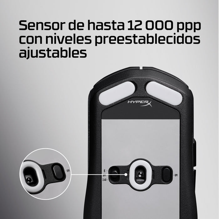 EAN 0198122802449 - HyperX Pulsefire Fuse Wireless Gaming Mouse ratón Juego Ambidextro RF Wireless + Bluetooth Óptico 12000 D imagen 5