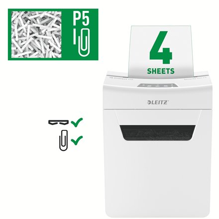 EAN 4002432127191 - Leitz 80940000 triturador de papel Microcorte 55 dB Gris, Blanco imagen 7