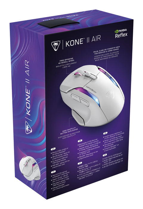EAN 0731855711055 - Turtle Beach Kone II Air ratón Juego mano derecha RF Wireless + Bluetooth Óptico 26000 DPI imagen 10