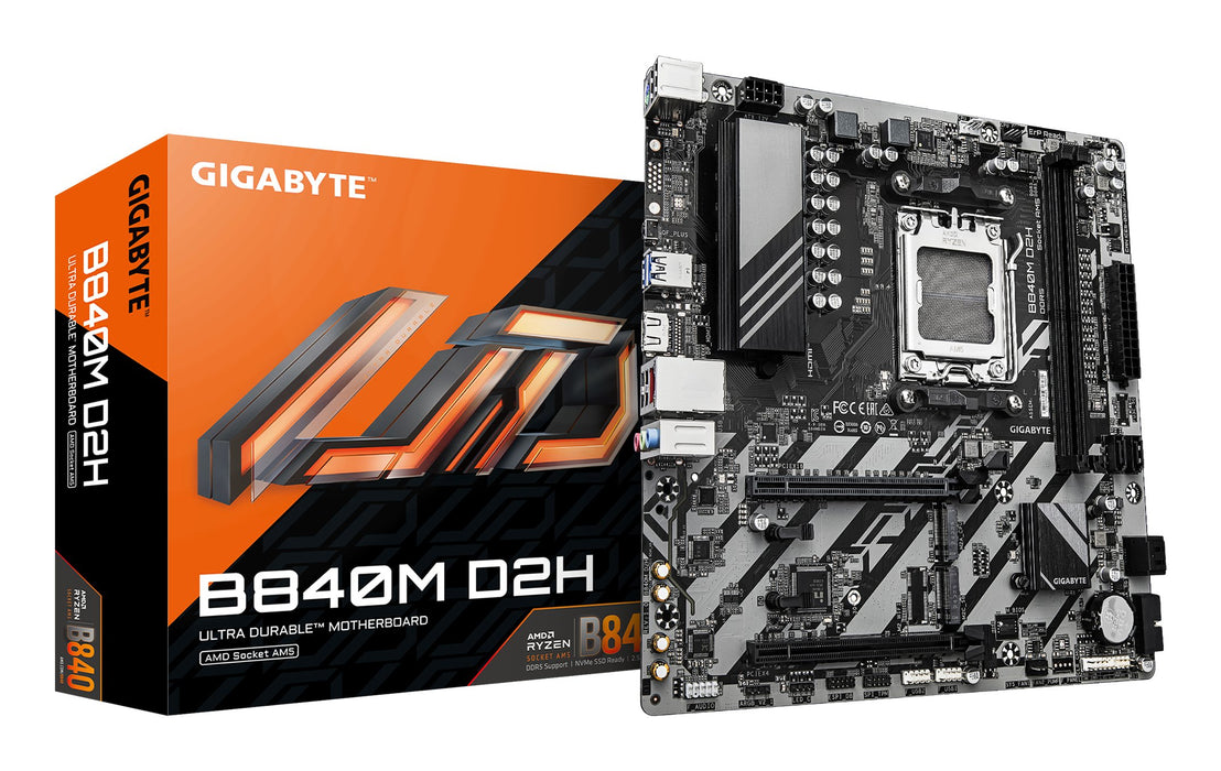 EAN 4719331868116 - GIGABYTE B840M D2H placa base AMD B840 Zócalo AM5 micro ATX imagen 1
