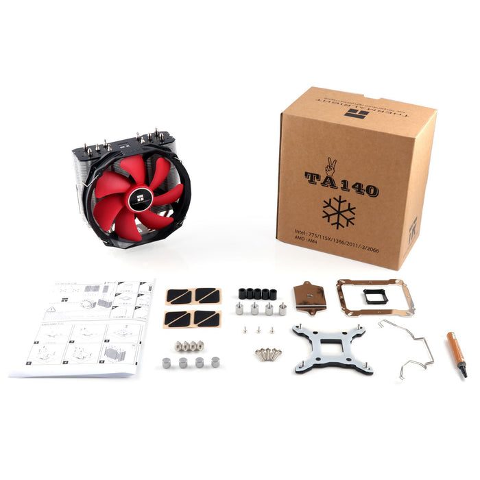 EAN 0814256001618 - Thermalright TA140 sistema de refrigeración para ordenador Procesador Refrigerador de aire 14 cm Gris, Ro imagen 9