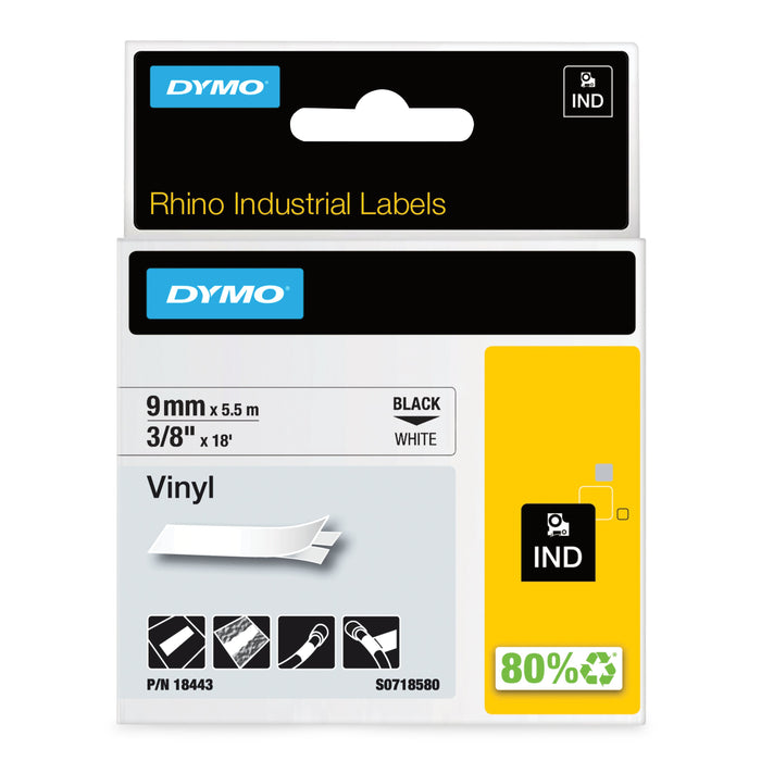 EAN 71701184436 - DYMO 18443 cinta para impresora de etiquetas Negro sobre blanco imagen 1