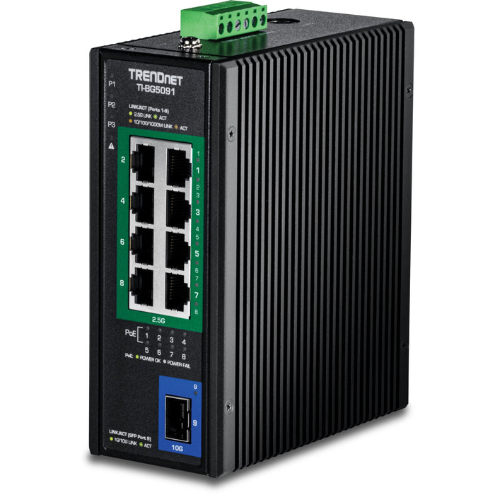 EAN 710931163087 - Trendnet TI-BG5091 switch No administrado 2.5G Ethernet (100/1000/2500) Energía sobre Ethernet (PoE) Negro imagen 1