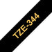 EAN 0012502625858 - Brother TZE-344 cinta para impresora de etiquetas Oro sobre negro imagen 1