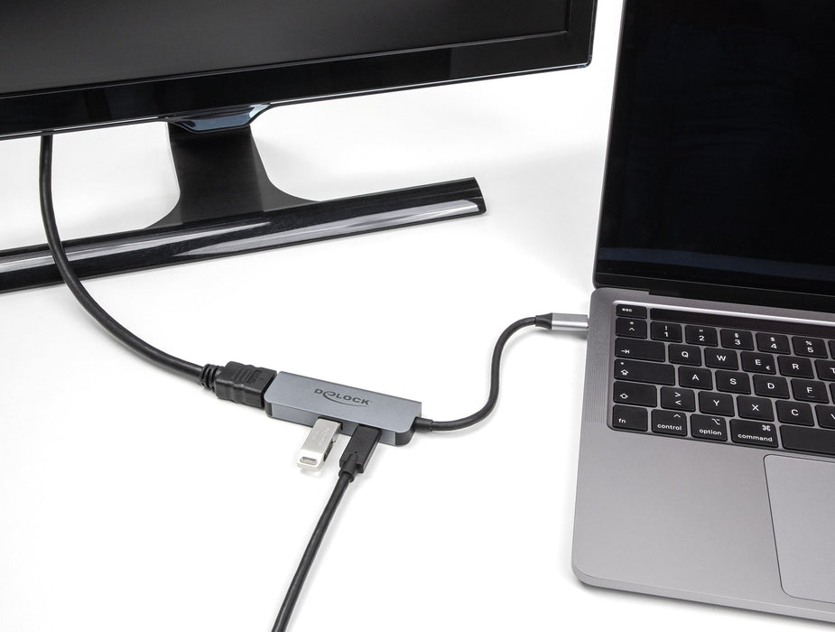 EAN 4043619610631 - DeLOCK 61063 hub de interfaz USB 3.2 Gen 1 (3.1 Gen 1) Type-C 10000 Mbit/s Gris imagen 2
