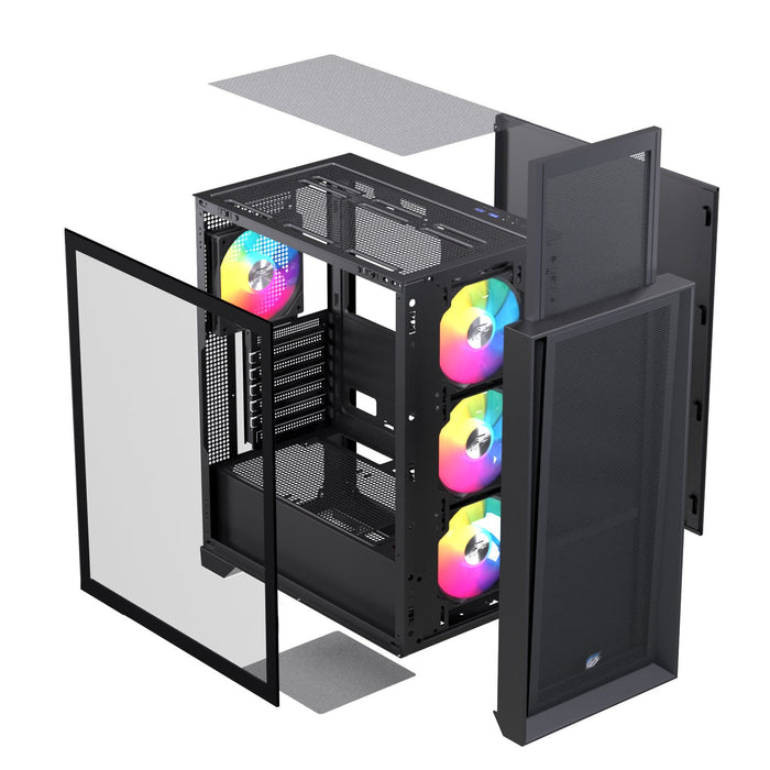 EAN 6977277360141 - Einarex EXCS-PL-600R-B carcasa de ordenador Midi Tower Negro imagen 10