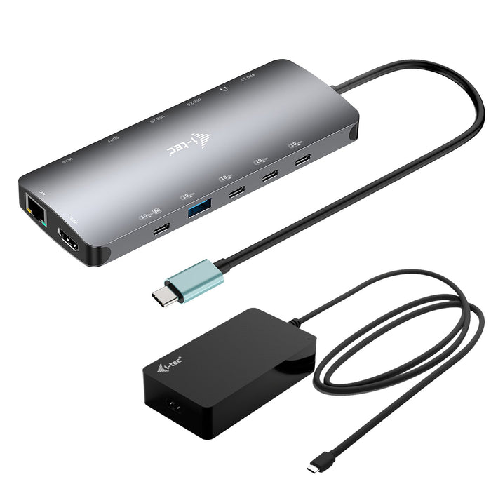EAN 8595611707407 - i-tec Metal C31NANOTRIPLEDOCKPD Alámbrico USB 3.2 Gen 1 (3.1 Gen 1) Type-C Gris imagen 1