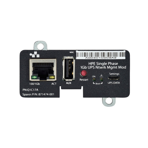 EAN 0190017121178 - HPE Single Phase 1Gb UPS Network Management Module componente de interruptor de red imagen 1