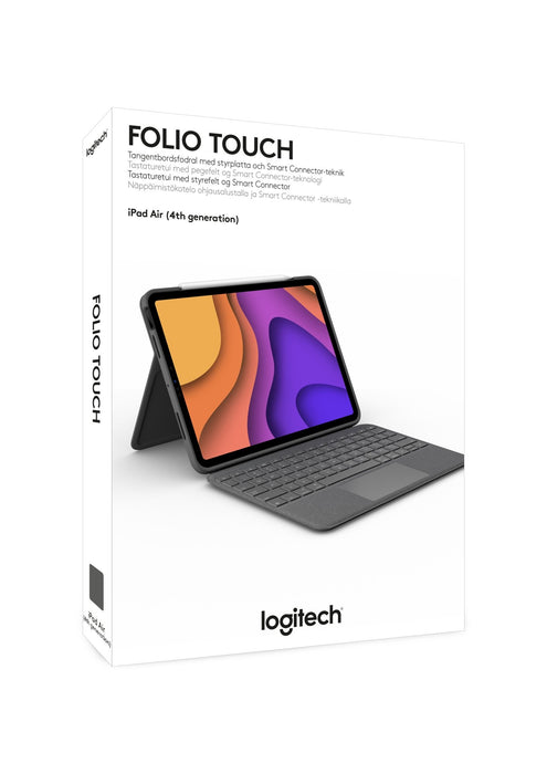 EAN 5099206093454 - Logitech Folio Touch AZERTY Francés Smart Connector Gris imagen 19