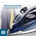 EAN 8426156016269 - Grunkel PL-22NS plancha Plancha vapor-seco Suela de acero inoxidable 2200 W Azul imagen 5