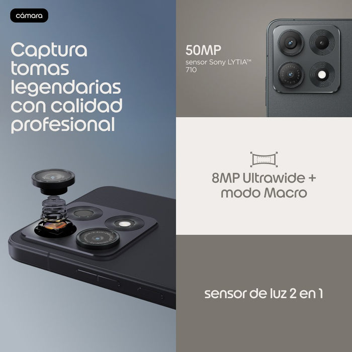 EAN 0840493622552 - Motorola edge 70 max 17,3 cm (6.82") SIM doble Android 16.0 5G USB Tipo C 8 GB 256 GB 7100 mAh Gris imagen 10