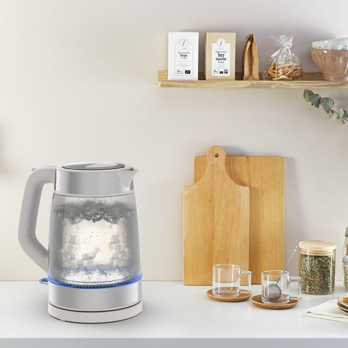 EAN 3045387293871 - Tefal Glass Kettle KI605B30 tetera eléctrica 1,7 L 2200 W Gris, Plata, Transparente imagen 8