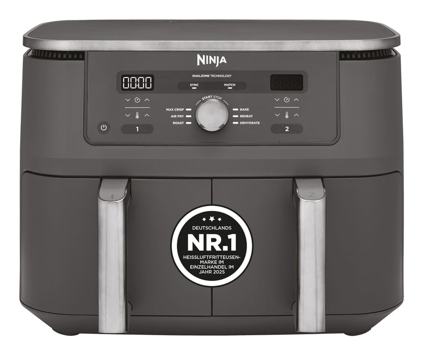 EAN 0622356322676 - Ninja DZ400EU freidora Doble 9,5 L Independiente 2470 W Freidora de aire caliente Gris imagen 8