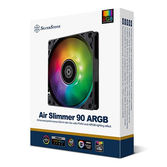 EAN 4710679815114 - Silverstone Air Slimmer 90 ARGB Procesador Ventilador 9,2 cm Negro 1 pieza(s) imagen 7