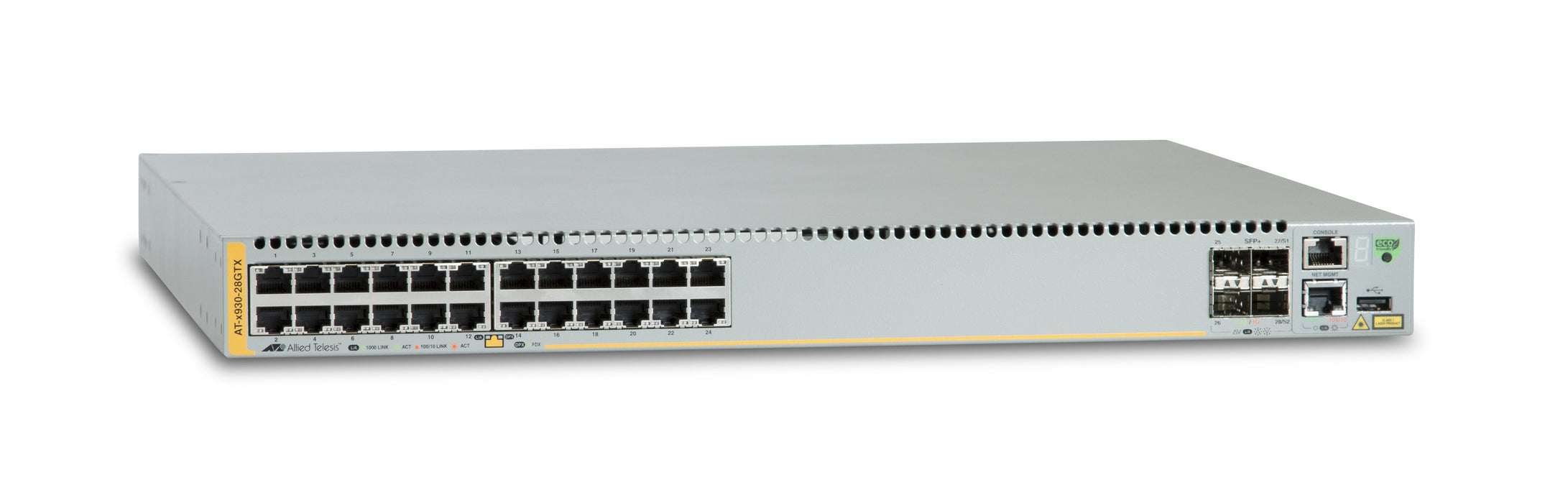 EAN 0767035199450 - Allied Telesis AT-x930-28GTX Gestionado L3 Gigabit Ethernet (10/100/1000) Gris imagen 1