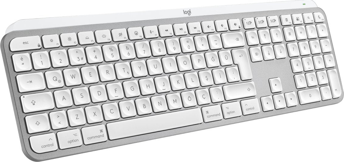 EAN 5099206114593 - Logitech MX Keys S for Mac teclado Oficina RF Wireless + Bluetooth QWERTZ Suizo Aluminio, Blanco imagen 3