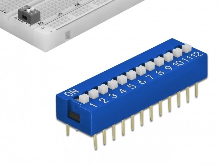 EAN 4043619663880 - DeLOCK 66388 accesorio para placa de circuito impreso (PCB) Interruptor DIP 10 pieza(s) imagen 1