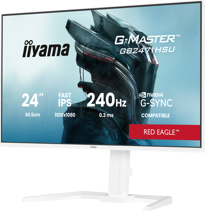 EAN 4948570126361 - iiyama G-MASTER GB2471HSU-W1 pantalla para PC 60,5 cm (23.8") 1920 x 1080 Pixeles Blanco imagen 5