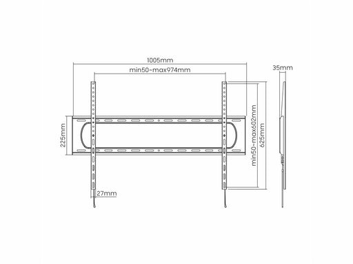 EAN 7630049628380 - VALUE 17.99.1226 soporte para TV 3,05 m (120") Negro imagen 2